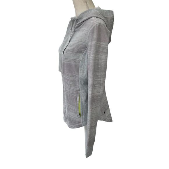 Lululemon Post Sweat Pullover Righteous Stripe Light Grey Pullover Hoodie Size 8 - Picture 4 of 9